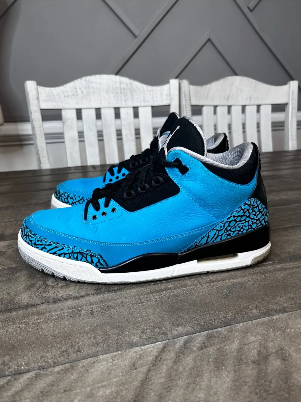 Nike Air Jordan 3 Retro Powder Blue Mens Sz 12